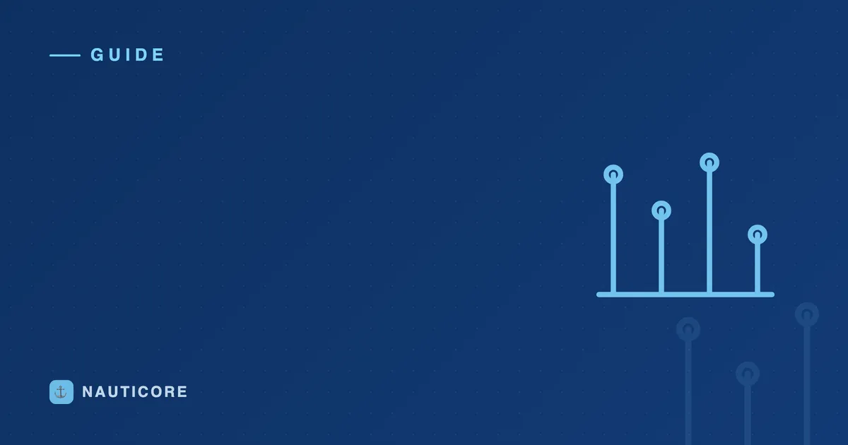 Data grid motif on a deep blue background — questions your booking data can answer