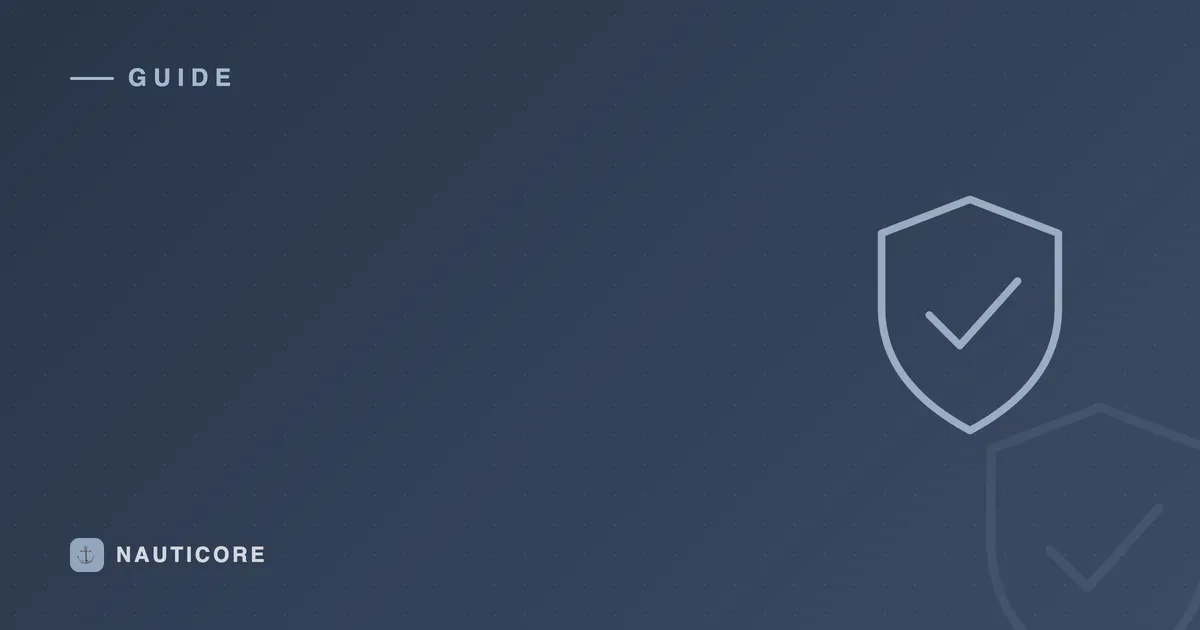 Shield motif on a slate background — GDPR essentials for boat clubs