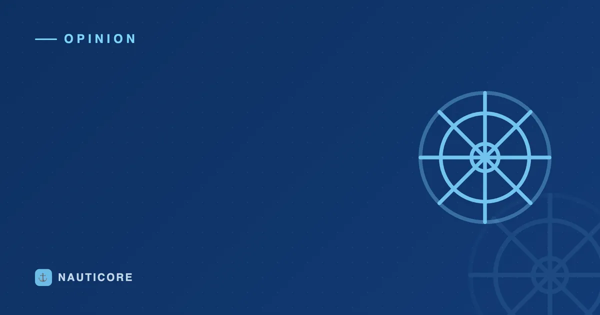 Ship's wheel motif on a deep blue background — where club admin time really goes